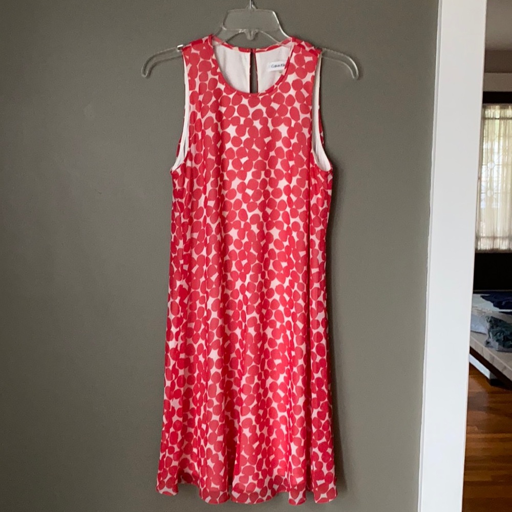 Calvin Klein Polka Dot Swing Dress